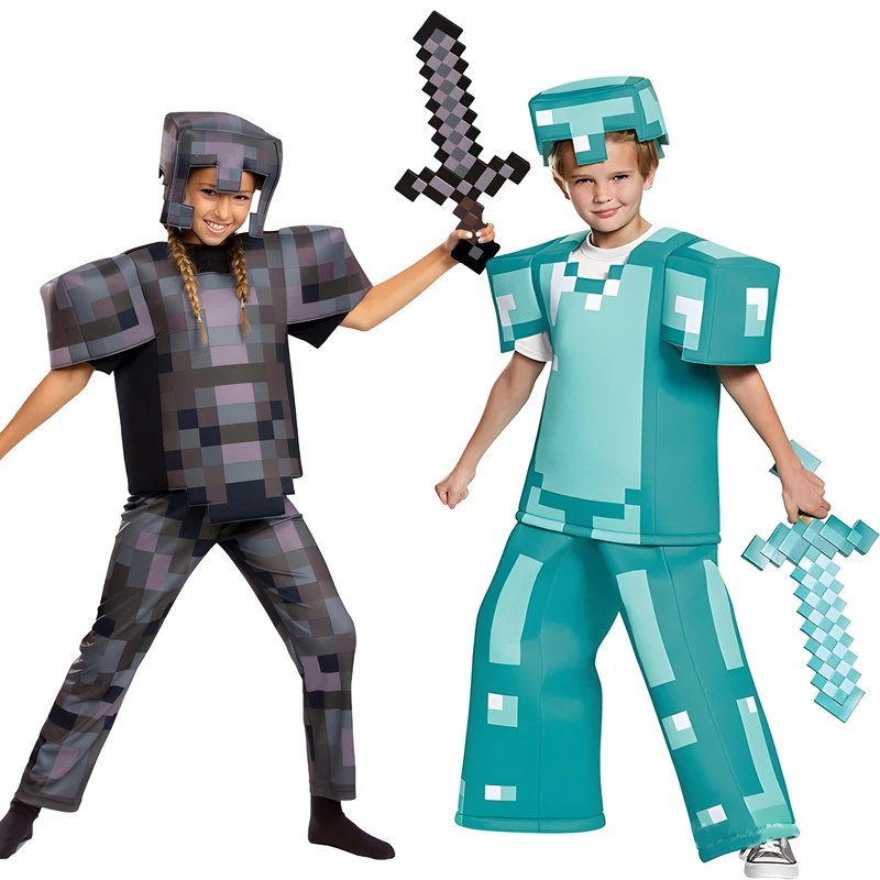 Kids Party Games - Disfraz de Steve, Personaje de Videojuego,