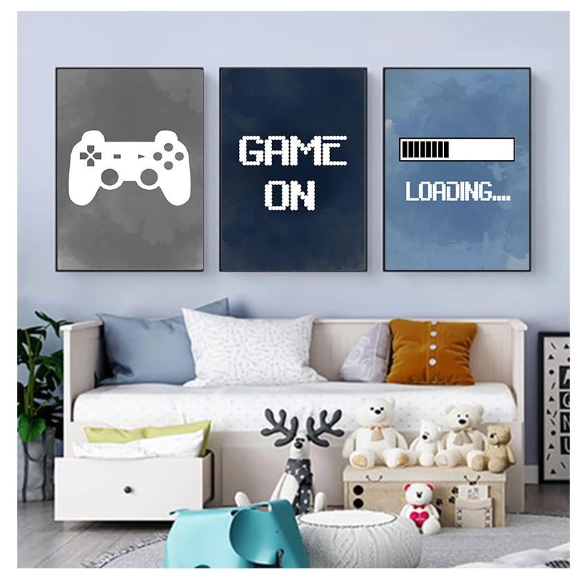 Kids Party Games - Decoración de Pared para Cuarto de