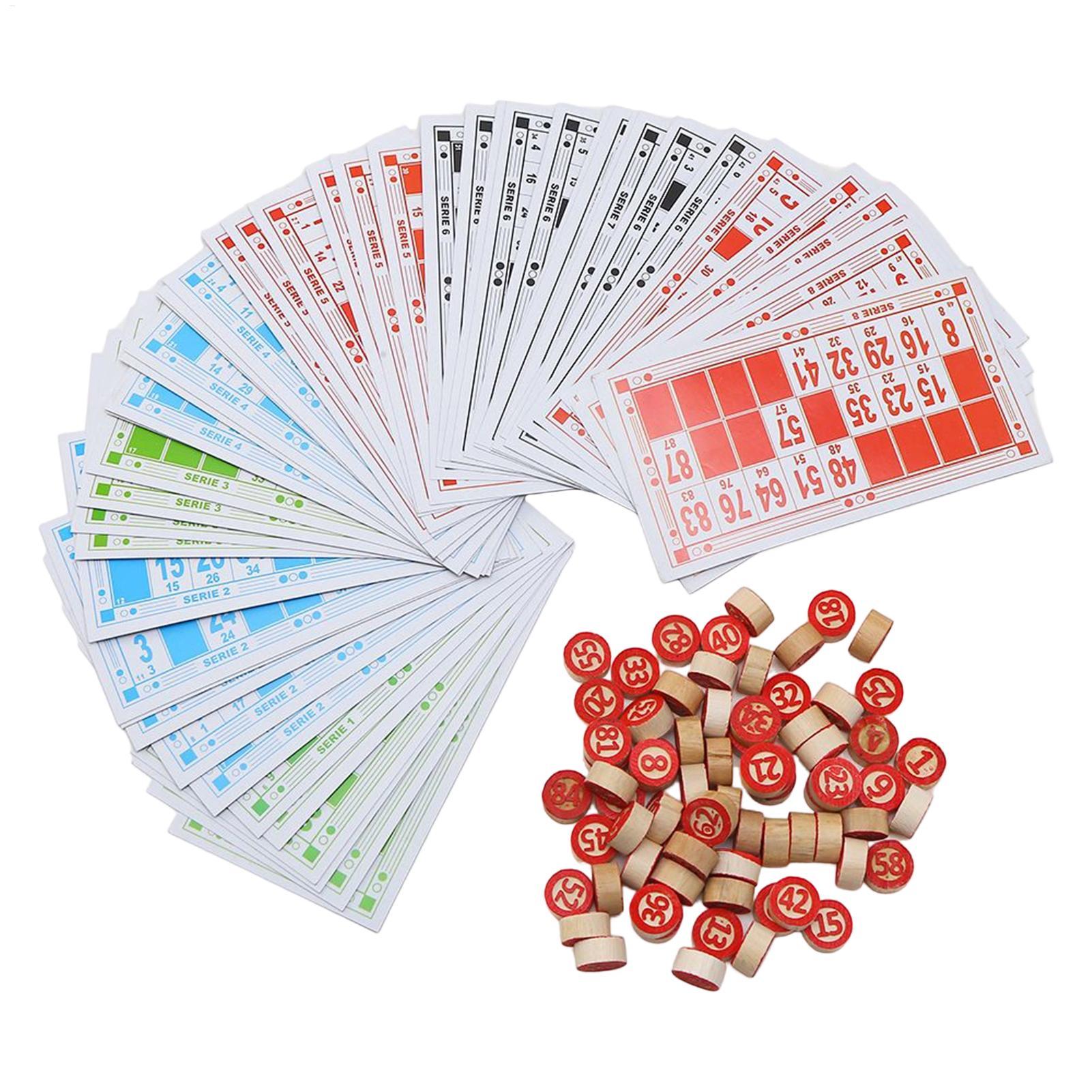 Party Games For Large Groups - Juego de bingo de madera vintage,