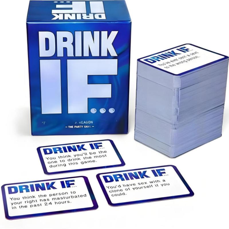 Party Games Questions For Adults - Beber si... Hilarante tarjeta de juego