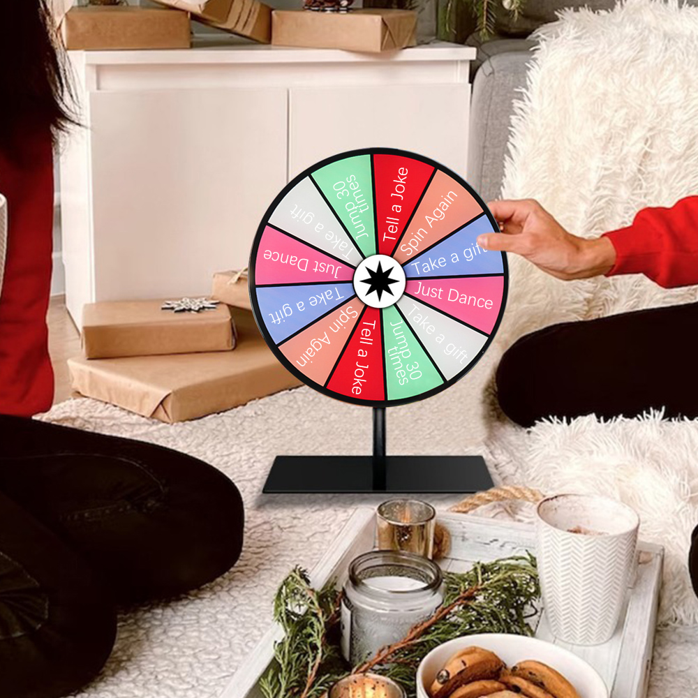 Party Games Spin The Wheel - Voilamart-Rueda giratoria de mesa de 12