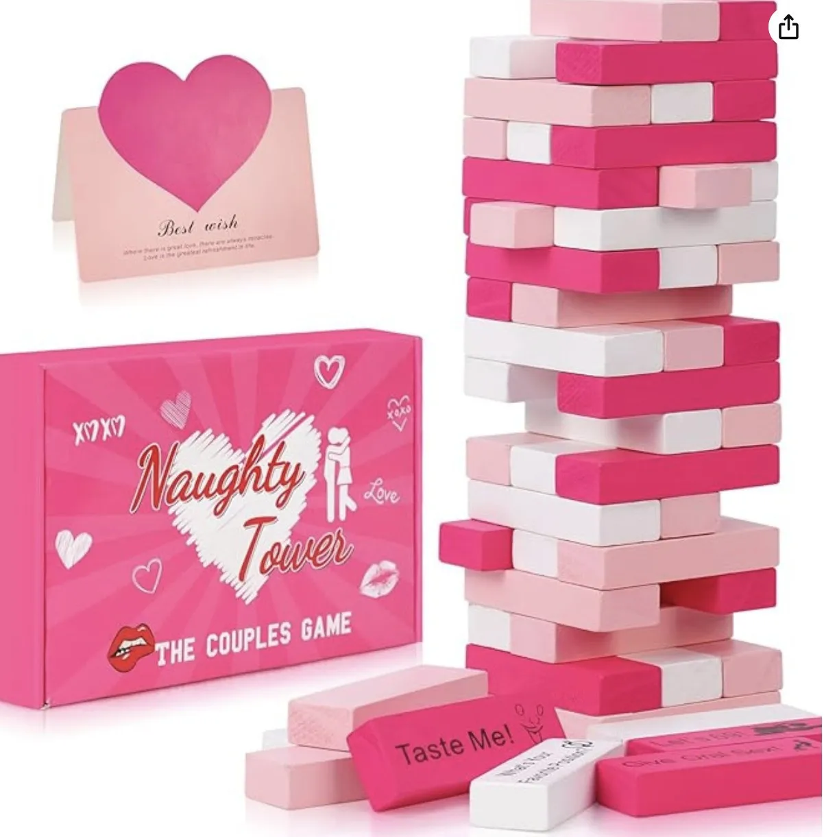 Party Games Couple - Juego de torre de bloques de