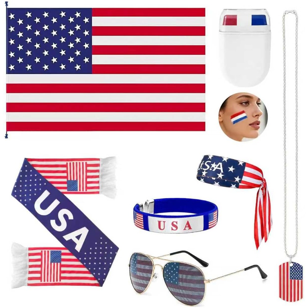 Party Games Usa - Kit de Aficionado Patriótico de EE.