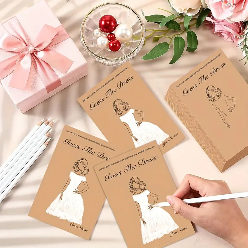 Party Games Bridal Shower - 20 unids/set divertido adivina el vestido