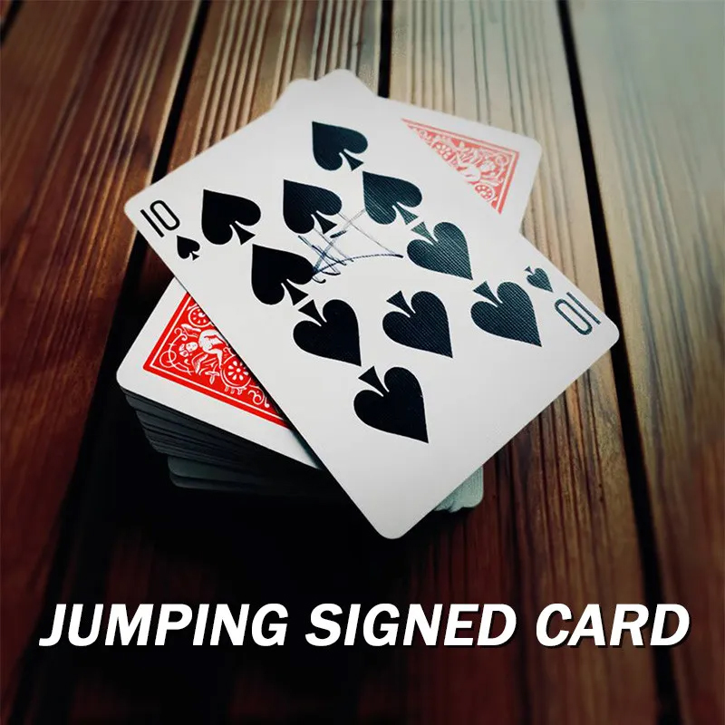 Party Games Easy - Jumping-trucos de Magia con cartas firmadas,
