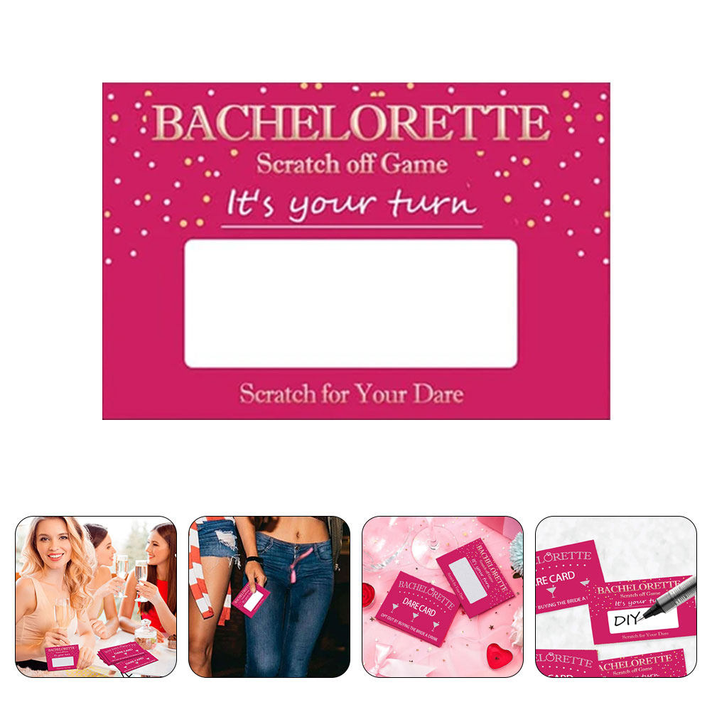 Party Games Bridal Shower - 20 Tarjetas de Rascar para Despedida