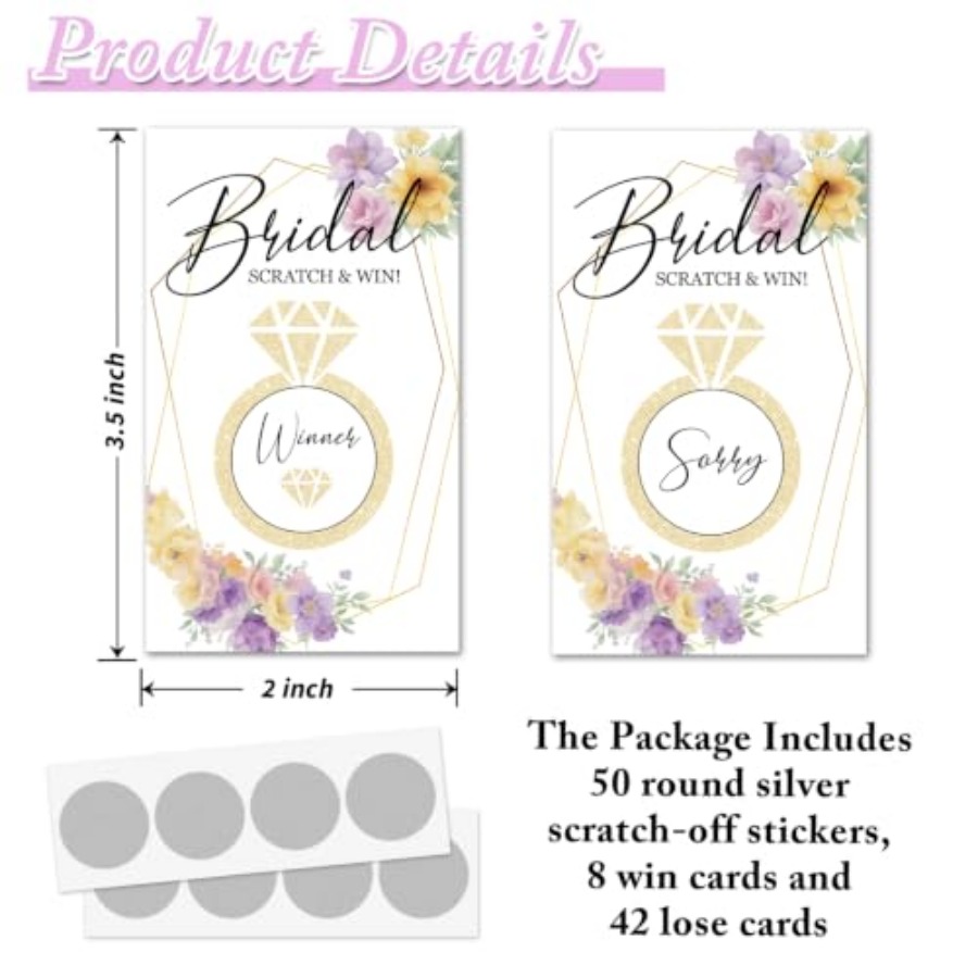 Juego de Raspar para Despedida - Party Games Bridal Shower reseña y precio