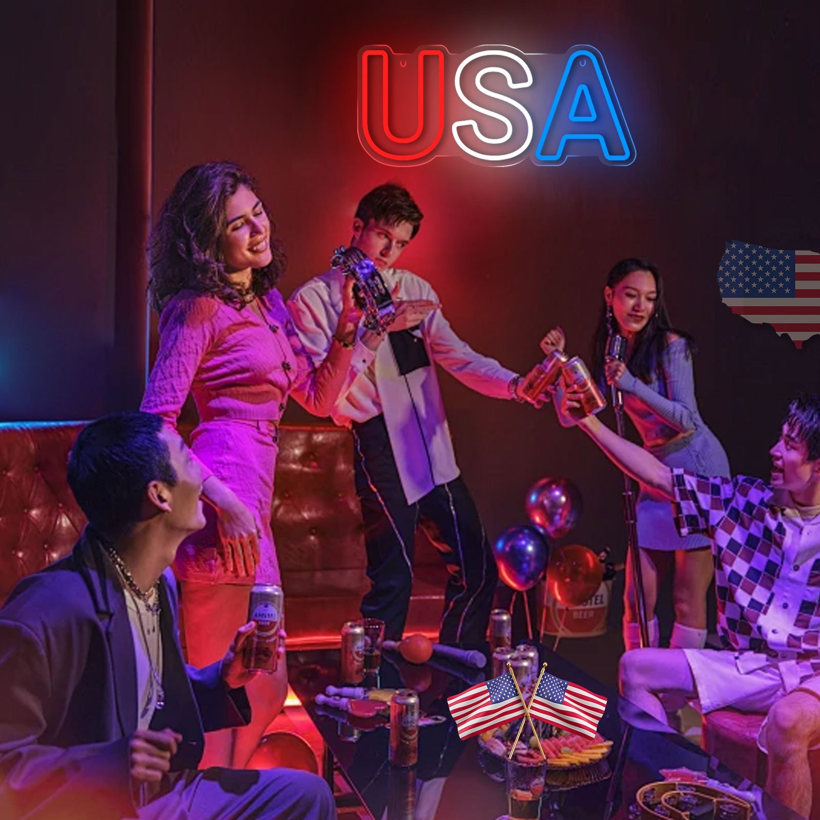 Señal de luz de neón LED de EE - Party Games Usa reseña y precio