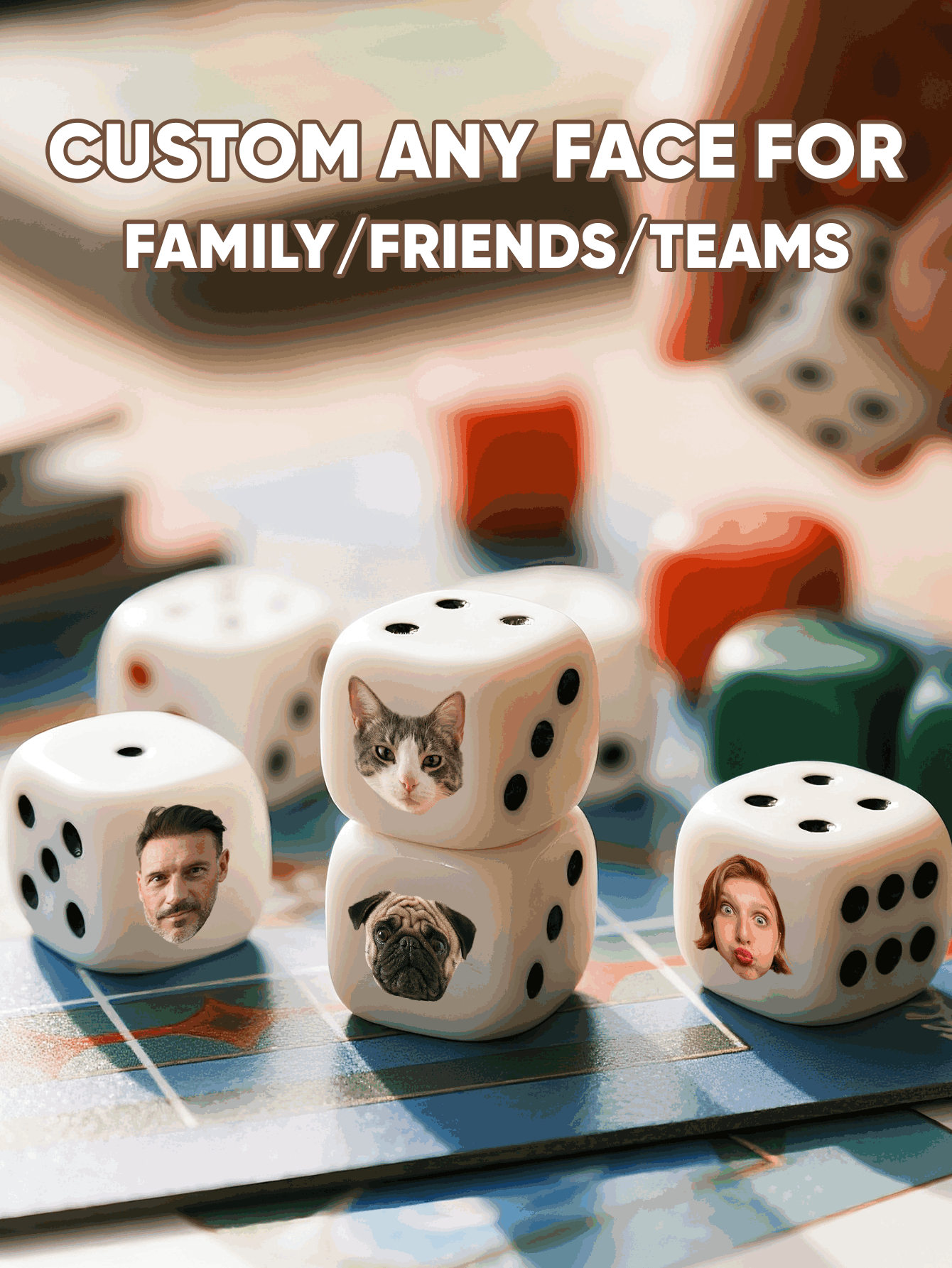 Dados Personalizados con Caras - Party Games For Christmas reseña y precio