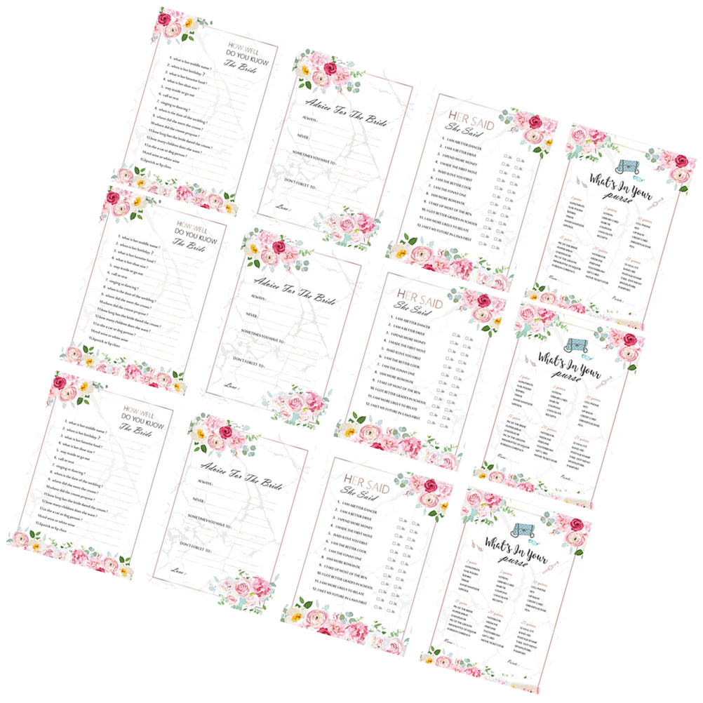 48 Tarjetas para Despedida de  - Party Games Bridal Shower reseña y precio