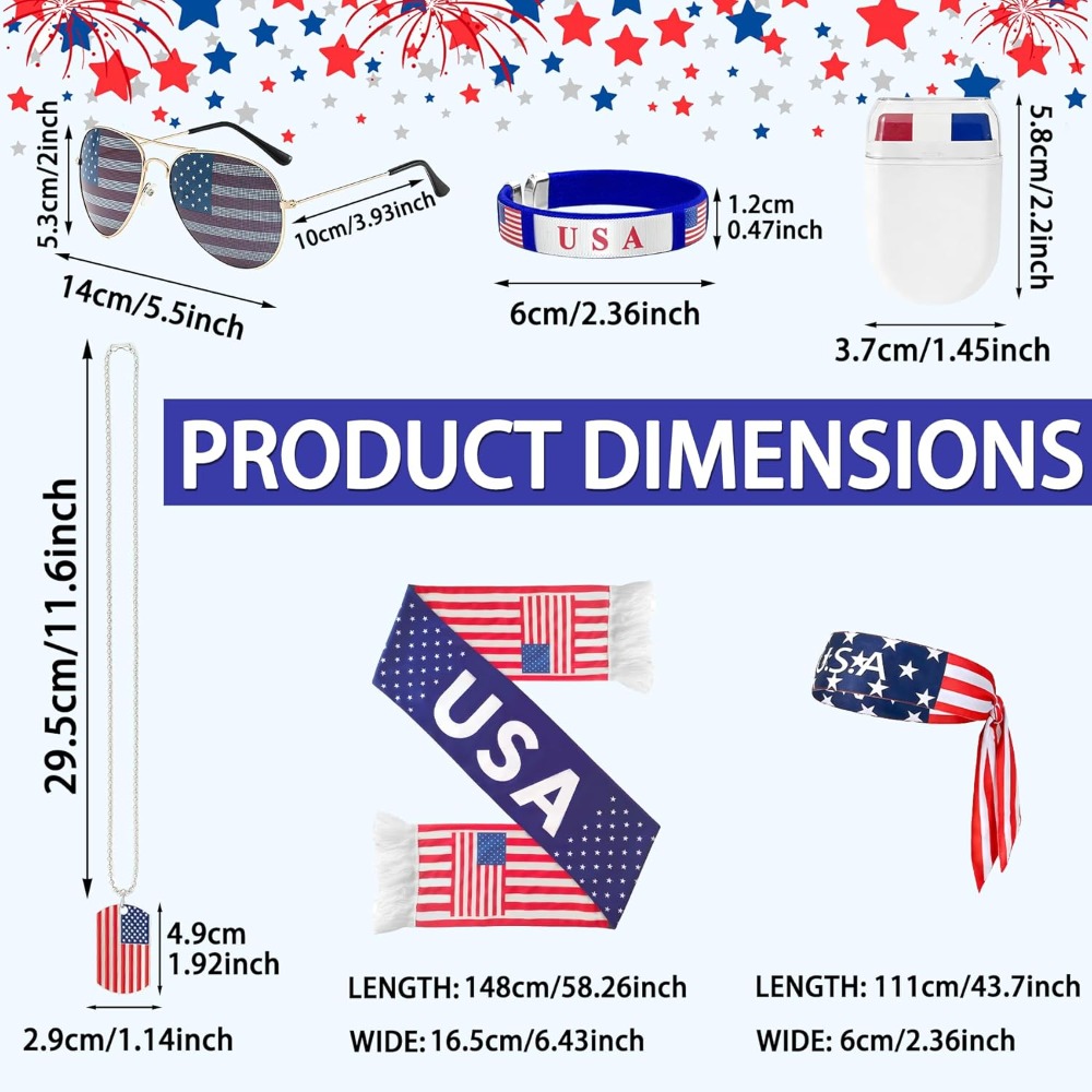 Kit de Aficionado Patriótico d - Party Games Usa reseña y precio