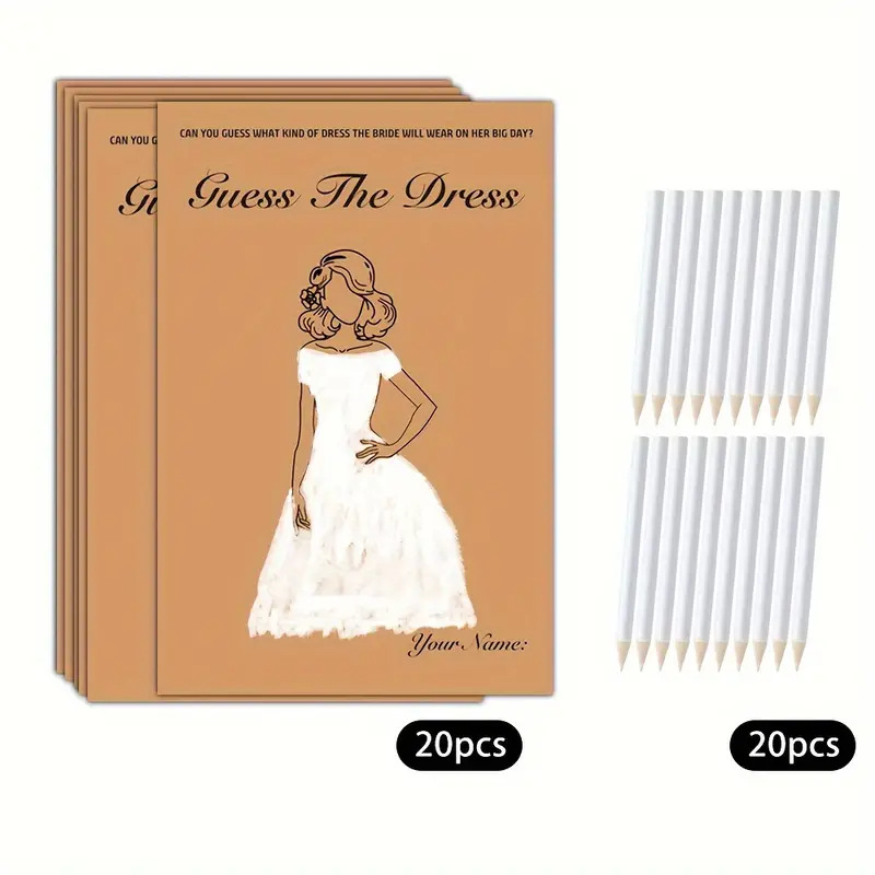 20 unids/set divertido adivina - Party Games Bridal Shower reseña y precio