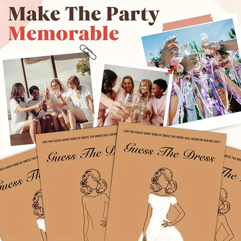 20 unids/set divertido adivina - Party Games Bridal Shower reseña y precio
