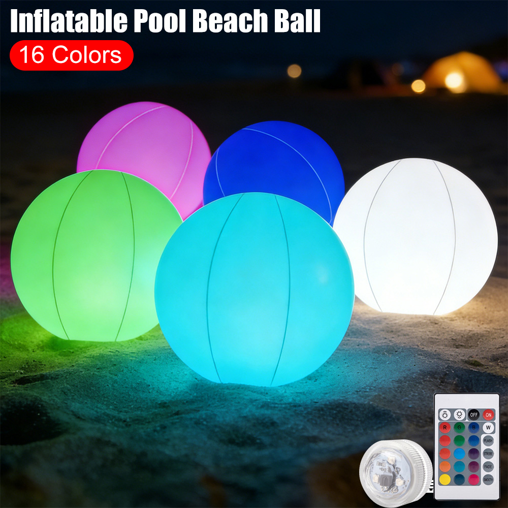 Pelota Inflable Luminosa LED p - Games Garden Party reseña y precio
