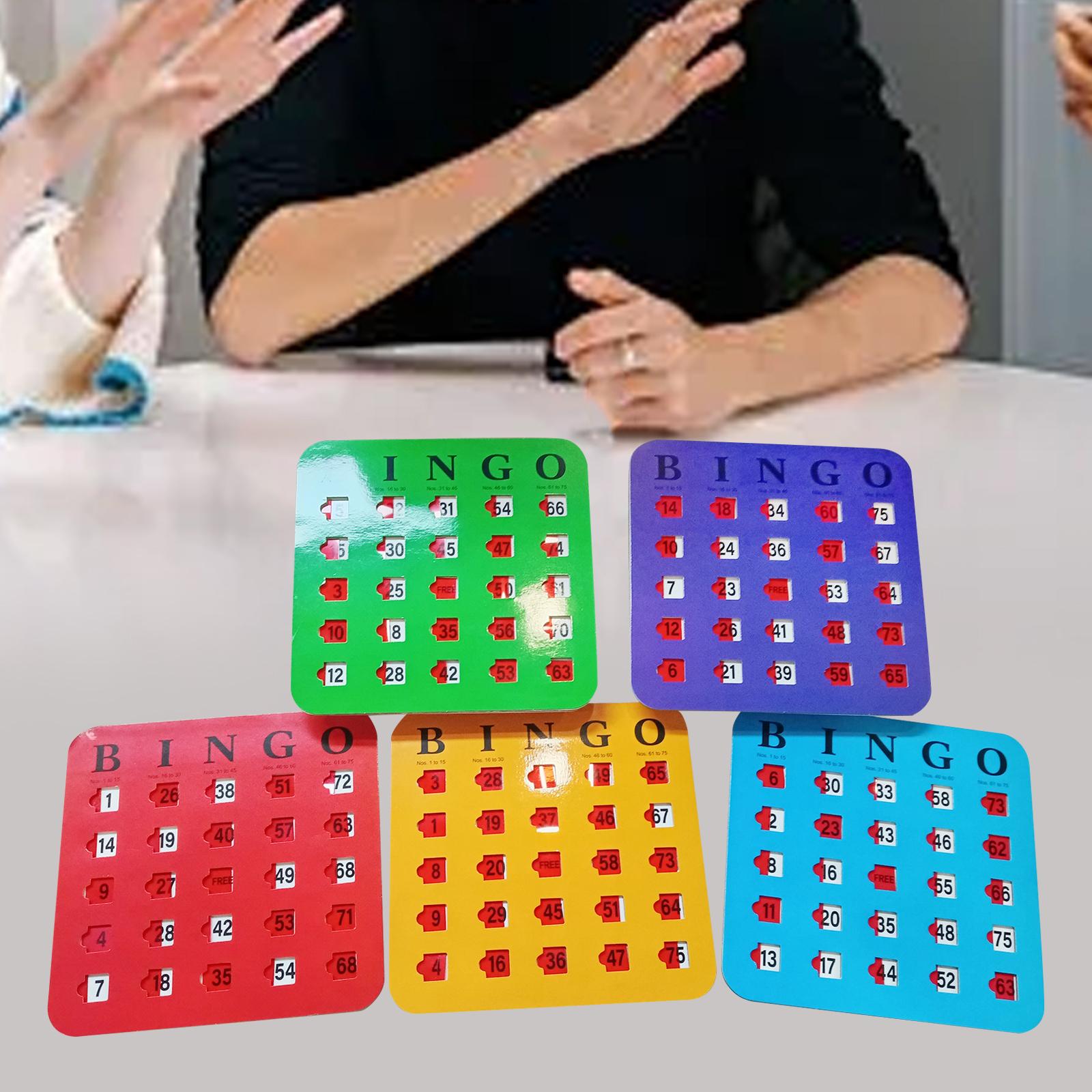 5 piezas de cartón de bingo co - Party Games For Large Groups reseña y precio
