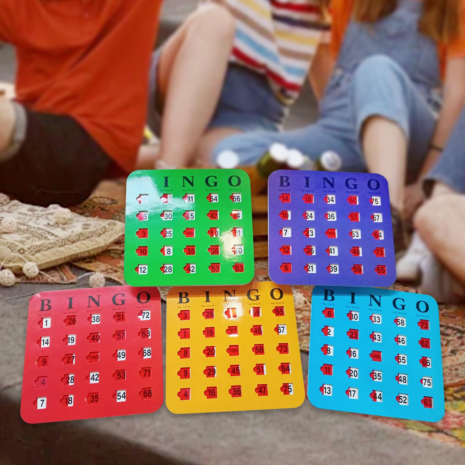 5 piezas de cartón de bingo co - Party Games For Large Groups reseña y precio