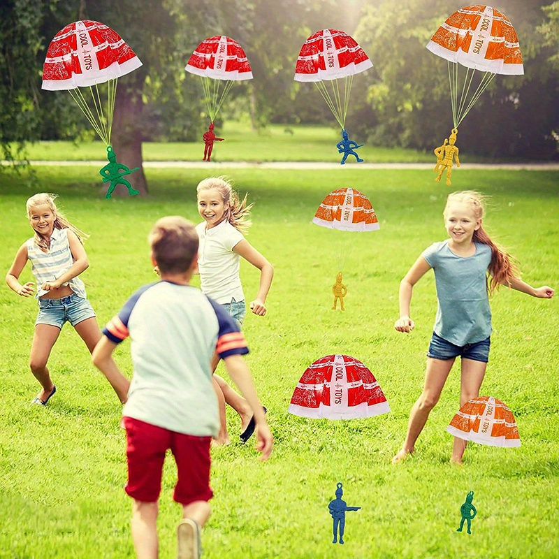 10/100 Uds juguetes de paracaí - Party Games Ideas For Kids reseña y precio