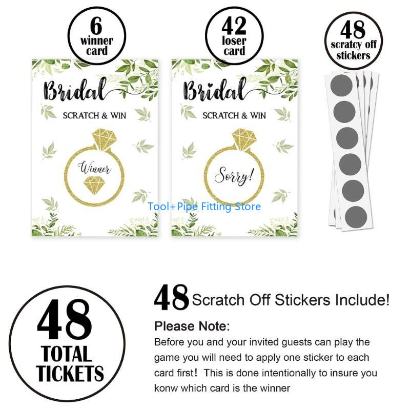 F92B Juego cartas para rascar  - Party Games Bridal Shower reseña y precio