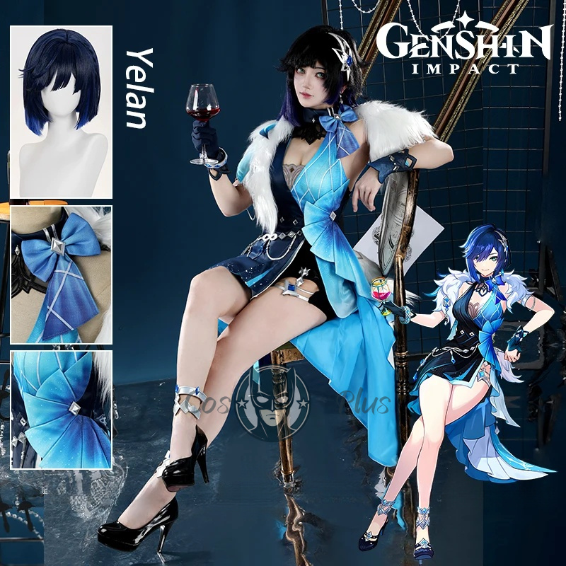 Genshin-Disfraz de Yelan de im - Party Games Girls reseña y precio