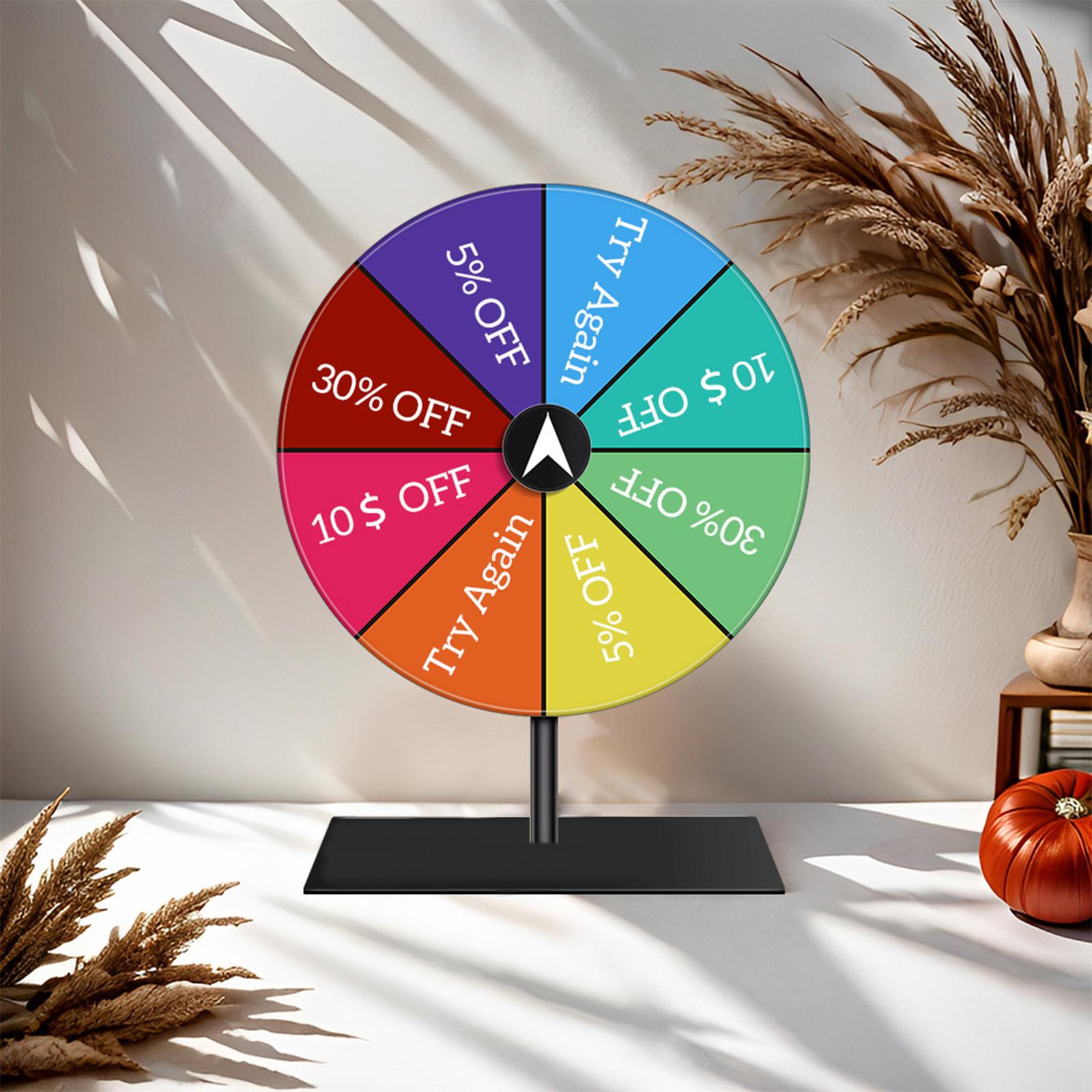 Ruleta de Premios Acrílica Com - Party Games Spin The Wheel reseña y precio