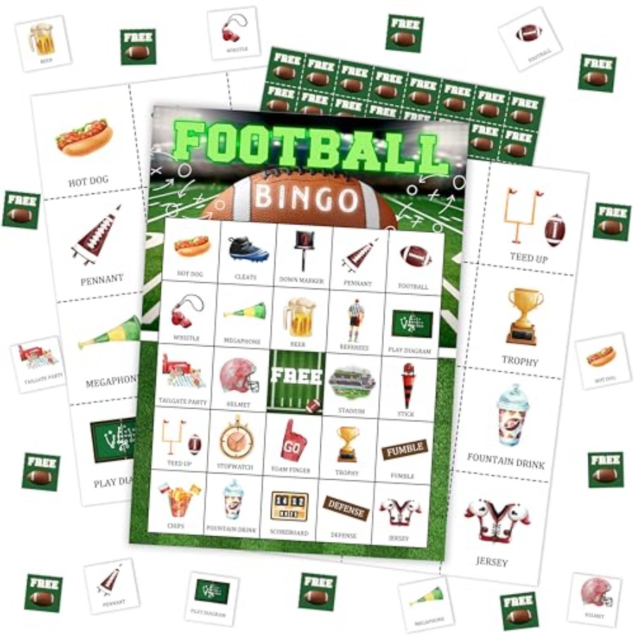 Tarjeta de juego de bingo para - Party Games For Large Groups reseña y precio